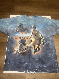 Vintage Star Wars Liquid Blue Watto Shirt FOTL Tag