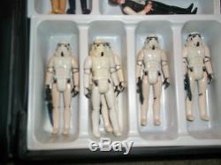 Vintage Star Wars Lol 2 cases 47 figures Vader Snaggletooth Sandpeople