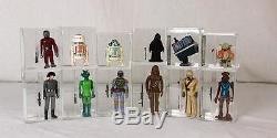 Vintage Star Wars Loose 4 Lot of 12 AFA Jawa Yoda R2-D2 R5-D4 & more NO RESERVE