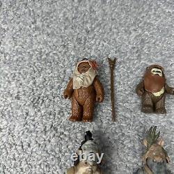 Vintage Star Wars Lot Of 6 Ewoks Some Complete & Original NO REPRO! Warok