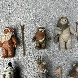 Vintage Star Wars Lot Of 6 Ewoks Some Complete & Original NO REPRO! Warok