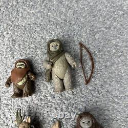 Vintage Star Wars Lot Of 6 Ewoks Some Complete & Original NO REPRO! Warok