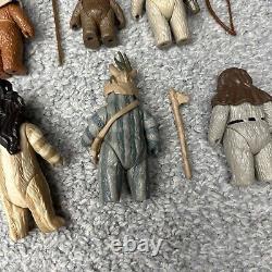 Vintage Star Wars Lot Of 6 Ewoks Some Complete & Original NO REPRO! Warok