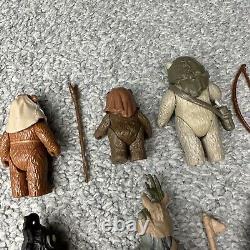 Vintage Star Wars Lot Of 6 Ewoks Some Complete & Original NO REPRO! Warok