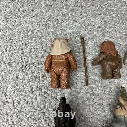 Vintage Star Wars Lot Of 6 Ewoks Some Complete & Original NO REPRO! Warok