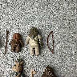 Vintage Star Wars Lot Of 6 Ewoks Some Complete & Original NO REPRO! Warok