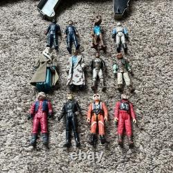 Vintage Star Wars Luke Skywalker Action Figure Lot with ROTJ Blaster Carrying Case