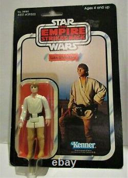 Vintage Star Wars Luke Skywalker Brown Hair ESB 41 Back Offer Less Moc $2295