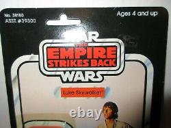 Vintage Star Wars Luke Skywalker Brown Hair ESB 41 Back Offer Less Moc $2295