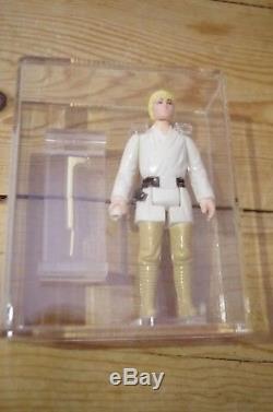 Vintage Star Wars Luke Skywalker Farmboy Double Telescoping Saber CAS Graded DT