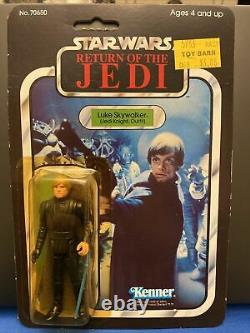Vintage Star Wars Luke Skywalker Jedi Knight Kenner Blue Saber 65 Cardback MOC