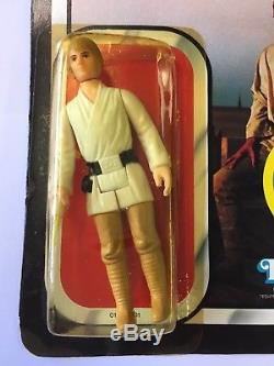 Vintage Star Wars Luke Skywalker ROTJ 48 Back Brown Hair Moc All Original