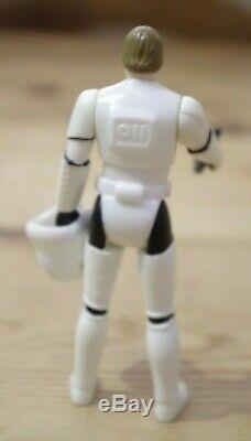 Vintage Star Wars Luke Skywalker Stormtrooper Disguise Figure ANH POTF Trilogo