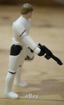 Vintage Star Wars Luke Skywalker Stormtrooper Disguise Figure ANH POTF Trilogo