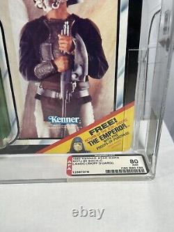 Vintage Star Wars MOC Lando Calrissian Skiff Guard ROTJ Figure Graded 80 AFA