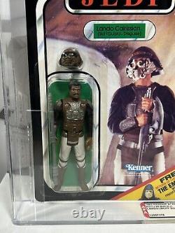 Vintage Star Wars MOC Lando Calrissian Skiff Guard ROTJ Figure Graded 80 AFA