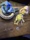 Vintage Star Wars Max Rebo Band 3 Figure Set + Organ & Mic Stand (1983)