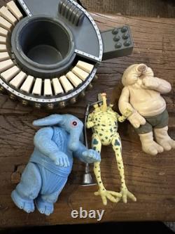 Vintage Star Wars Max Rebo Band 3 Figure Set + Organ & Mic Stand (1983)