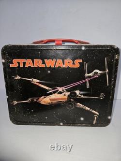 Vintage Star Wars Metal Lunchbox with Thermos 1977 Aladdin C-3PO R2-D2