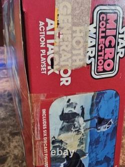 Vintage Star Wars Micro Collection Hoth Generator Attack Playset 1982 Kenner