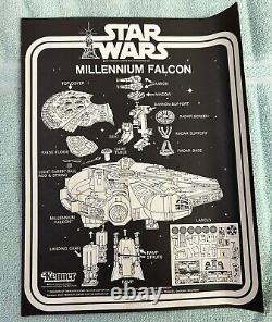 Vintage Star Wars Millennial Falcone Complete Box, Instructions
