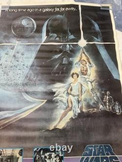 Vintage Star Wars New Hope Poster High Collectible Tom Jung Movie Scenes 1977