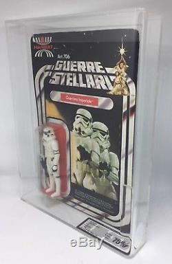 Vintage Star Wars ORIGINAL HARBERT Stormtrooper 12 Back MOC AFA / UKG 75