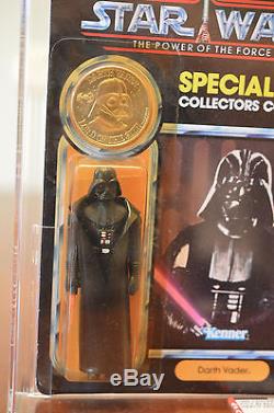 Vintage Star Wars POTF Carded Figure Darth Vader 92 Back AFA 85 Unpunched