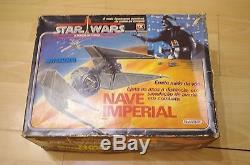 Vintage Star Wars POTF Glasslite Nave Imperial TIE Interceptor