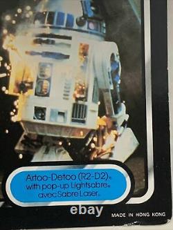 Vintage Star Wars Palitoy Trilogo Last 15/17 R2-D2 Pop Up MOC Unpunched Signed
