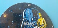 Vintage Star Wars Porcelain Darth Vader R2d2 C-3po Movie Ad Service Sign