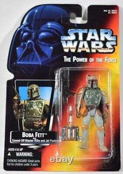 Vintage Star Wars Power of the Force Boba Fett Action Figure NEW Kenner 1995 LOT