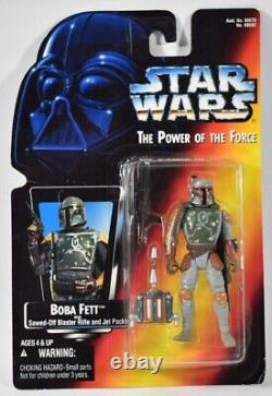 Vintage Star Wars Power of the Force Boba Fett Action Figure NEW Kenner 1995 LOT