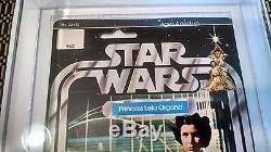Vintage Star Wars Princess Leia 12 Back A MOC AFA 80 Kenner