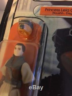 Vintage Star Wars Princess Leia Boussh Disguise ROTJ moc Kenner Factory Sealed