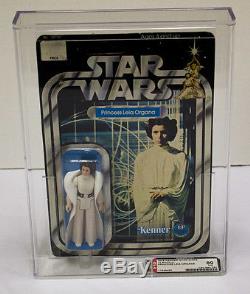 Vintage Star Wars Princess Leia Organa 12 Back AFA 80 NM ORIGINAL 1978 Kenner