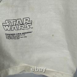 Vintage Star Wars Princess Leia Pointillism Shirt Mens XL MADE IN THE USA