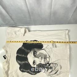 Vintage Star Wars Princess Leia Pointillism Shirt Mens XL MADE IN THE USA