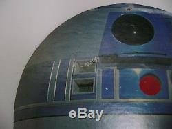 Vintage Star Wars R2-D2 and DEATH STAR Hang-up Music Store Display 1977 RARE HTF