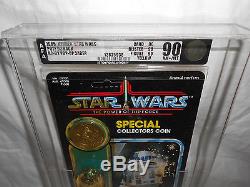 Vintage Star Wars R2-d2 Pop-up Lightsaber Afa 90-y 90/90/90 Kenner 1985