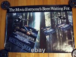 Vintage Star Wars RETURN OF THE JEDI Poster 1983 CBS FOX Video Store Promo HTF