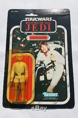 Vintage Star Wars ROTJ 1983 Luke Skywalker Gunner Alternate Carded 77 Back MOC