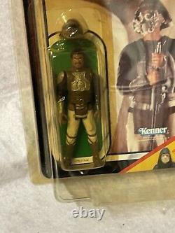 Vintage Star Wars ROTJ 65-Back Carded Lando Calrissian Skiff Guard Disguise 1983