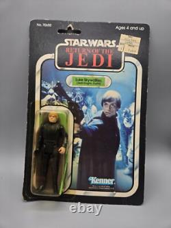 Vintage Star Wars ROTJ Luke Skywalker Jedi Knight 65 A Back 1983 Kenner