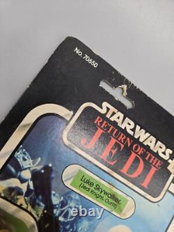 Vintage Star Wars ROTJ Luke Skywalker Jedi Knight 65 A Back 1983 Kenner