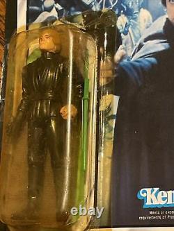 Vintage Star Wars ROTJ Luke Skywalker Jedi Knight Green Saber 65 Back Resealed