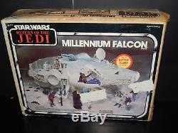 Vintage Star Wars ROTJ Millennium Falcon working Electrics with Box