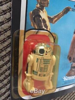 Vintage Star Wars ROTJ R2-D2 77-Back Kenner MOC 1983 Sensorscope Return Of Jedi