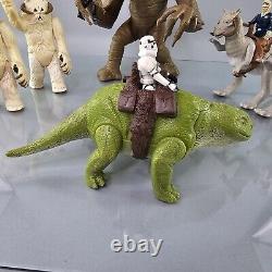 Vintage Star Wars Rancor Wampa Dewback Tauntaun & Original Figures LOT Kenner