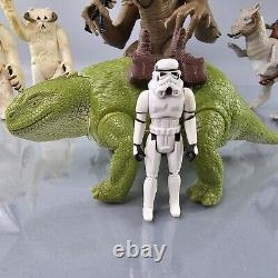 Vintage Star Wars Rancor Wampa Dewback Tauntaun & Original Figures LOT Kenner